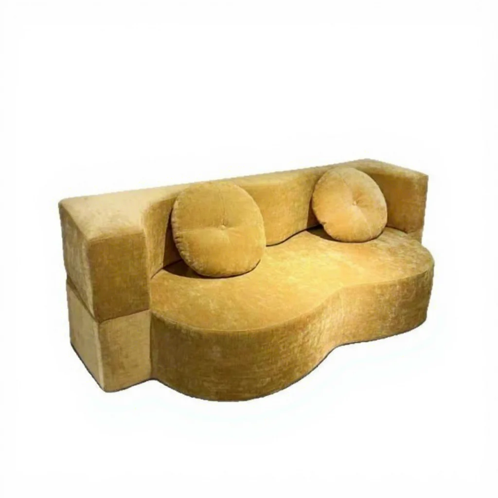 Modern Simple Living Room Internet Celebrity Designer Sponge *Compressed Vacuum Roll Shaped Fabric Sofa Bed