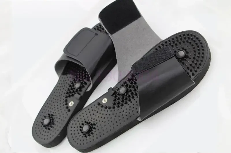 Relaxing Massager Slippers Acupuncture Therapy  For Tens Foot Massager Physiotherapy Relax Muscle Black rubber Accessories