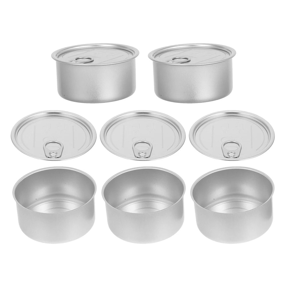 

5 Pcs Sealed Cans Air Tight Containers for Coffee Desktop Canister Canning Jars Airtight Storage Metal