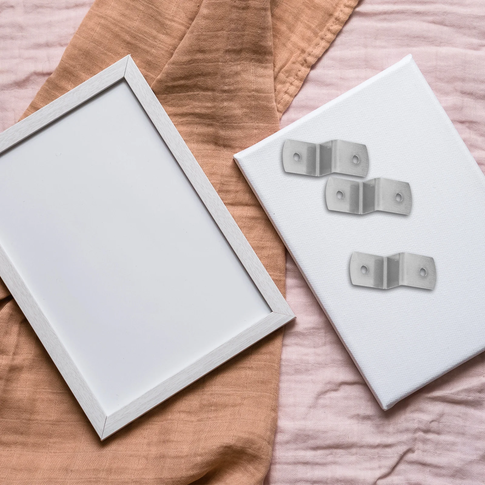 

100pcs Z Clips For Table Tops Heavy Duty Shelf Brackets Desktop Fasteners Connectors For Mirror Cabinet Photo Frame Backing