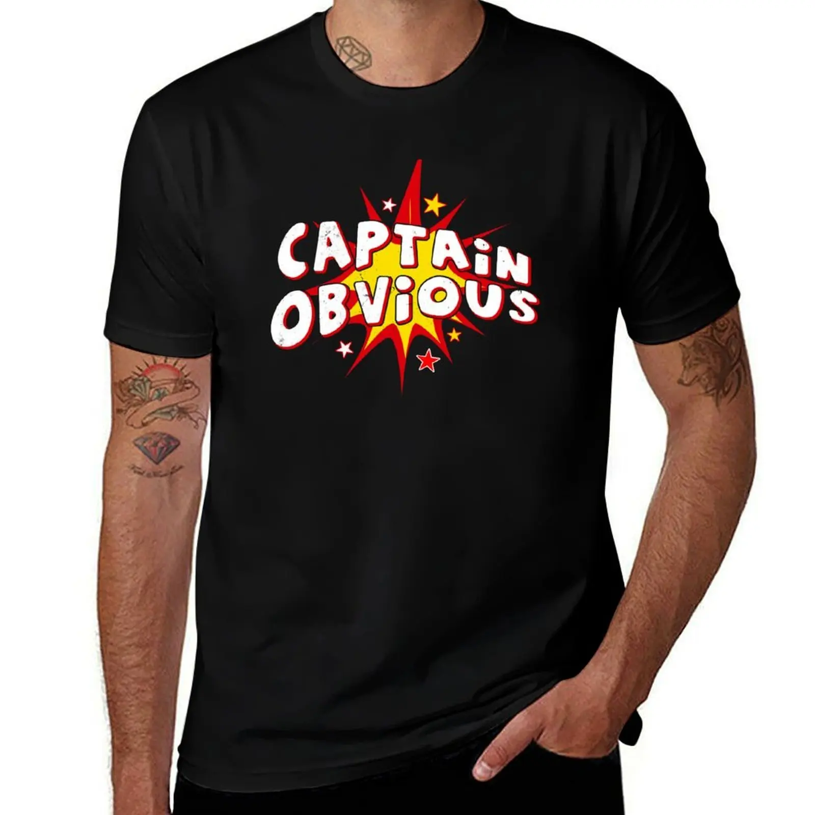 Captain Obvious T-Shirt Fitness Training Breathable Tee