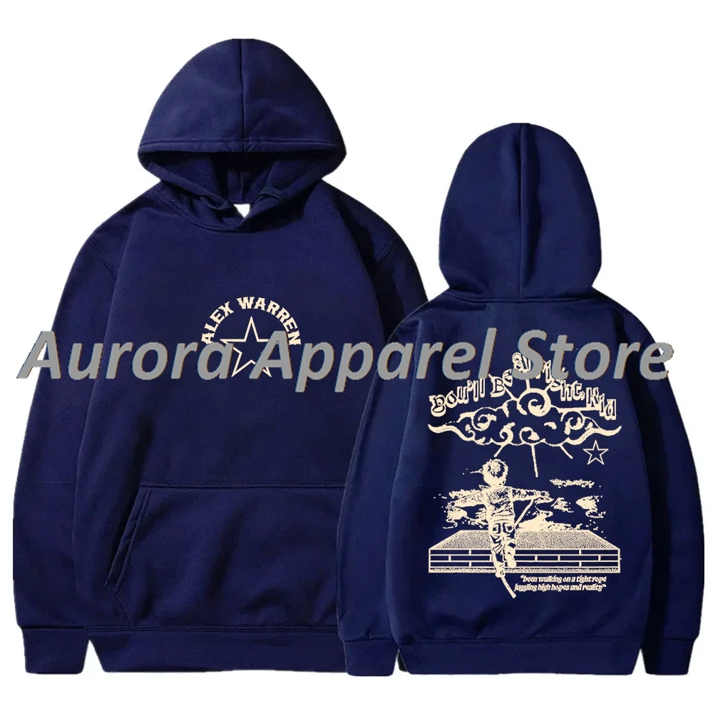 سترات Alex Warren ذات القلنسوة الضيقة ذات القلنسوة You Will Be Alright Merch Cosplay للنساء والرجال، بلوزات بأكمام طويلة