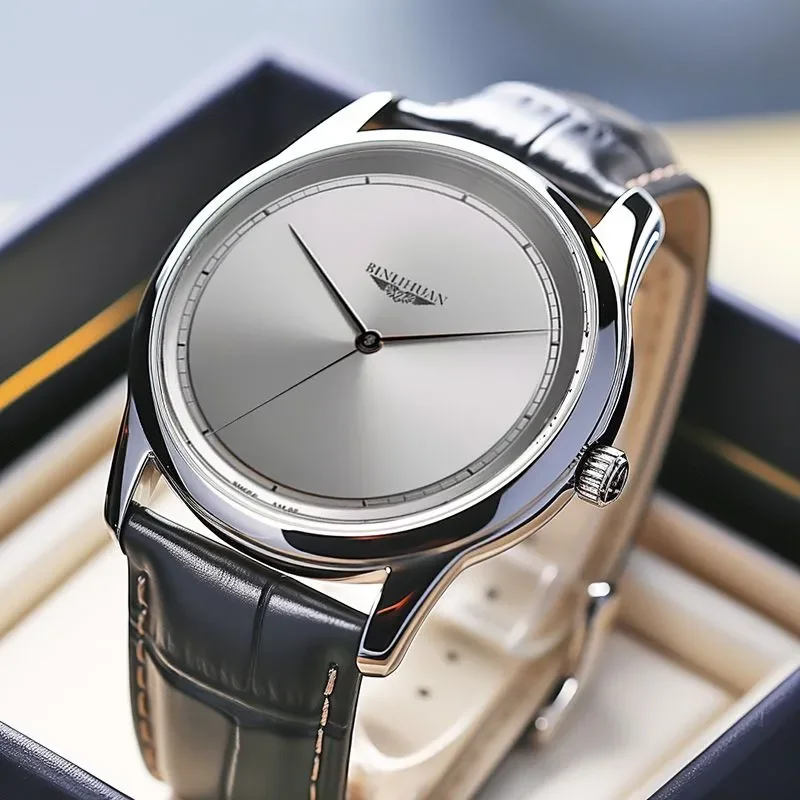 Reloj de pulsera de marca superior para hombre, reloj de negocios de lujo resistente al agua para hombre, reloj de cuarzo, relojes de cuero para hombre, reloj atractivo 2025 nuevo