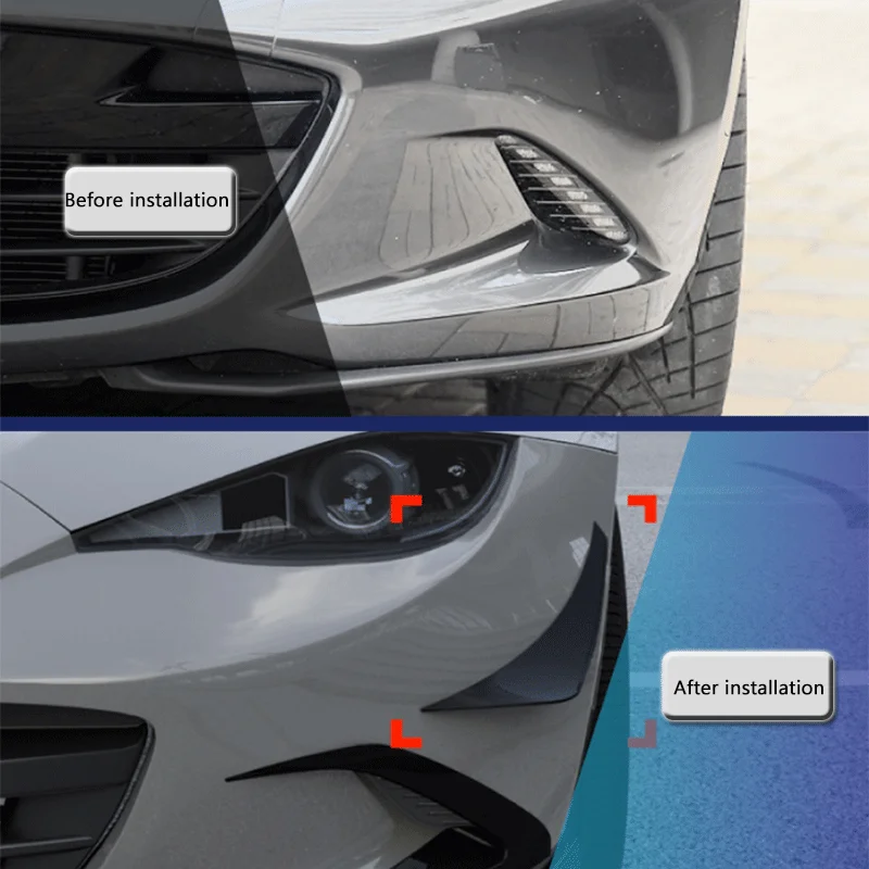 For Mazda Miata MX-5 ND 2016+ Side Wind Blade Diffuser Car Modification Patch Accessory Suitable for Mazda Miata MX-5 ND 2016+