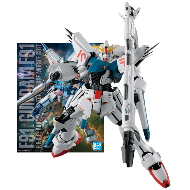 

Bandai Genuine Figure Gundam Model Kit Anime Figures MG 1/100 F91 Gundam Ver2.0 Mobile Suit Collection Gunpla Action Figure Toys