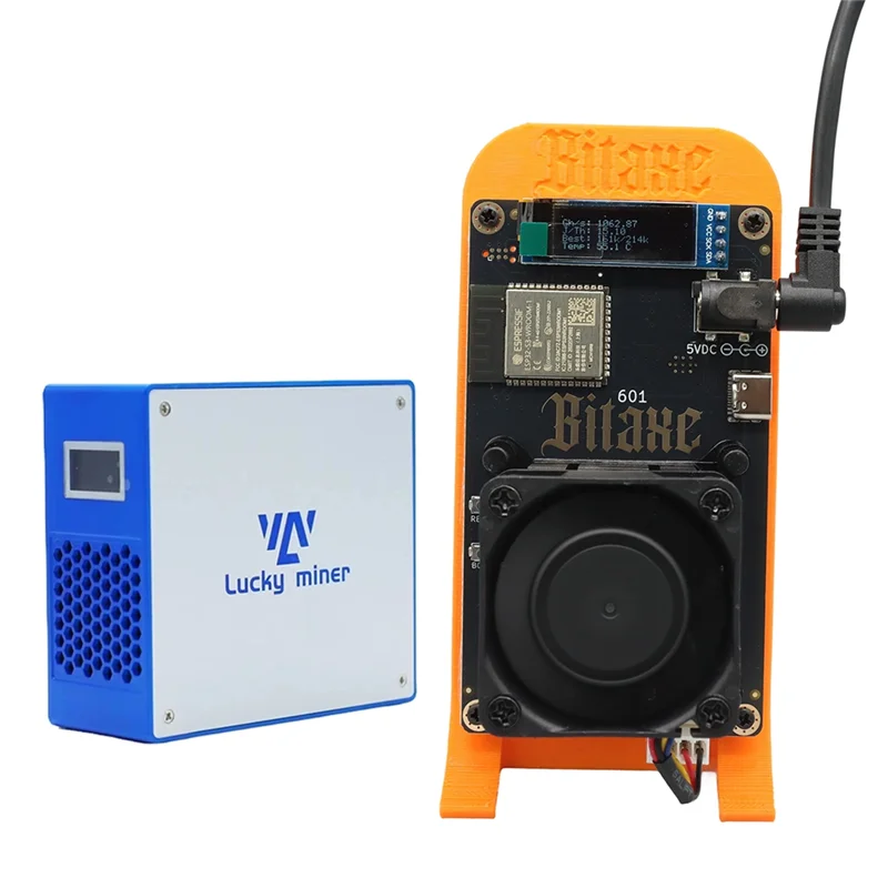

New--Bitaxe 601 Gamma BTC Solo Miner 1.2TH/S 18W BM1370 Asic Chip +Lucky Miner LV07 V7 1TH/S BTC Crypto Asic Miner US PLUG