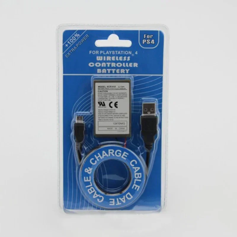 Перезаряжаемая батарея емкостью 2000 мАч для геймпада PS4, беспроводной контроллер Sony Dualshock4, аккумуляторы для контроллера PS4 с USB-кабелем для зарядного устройства