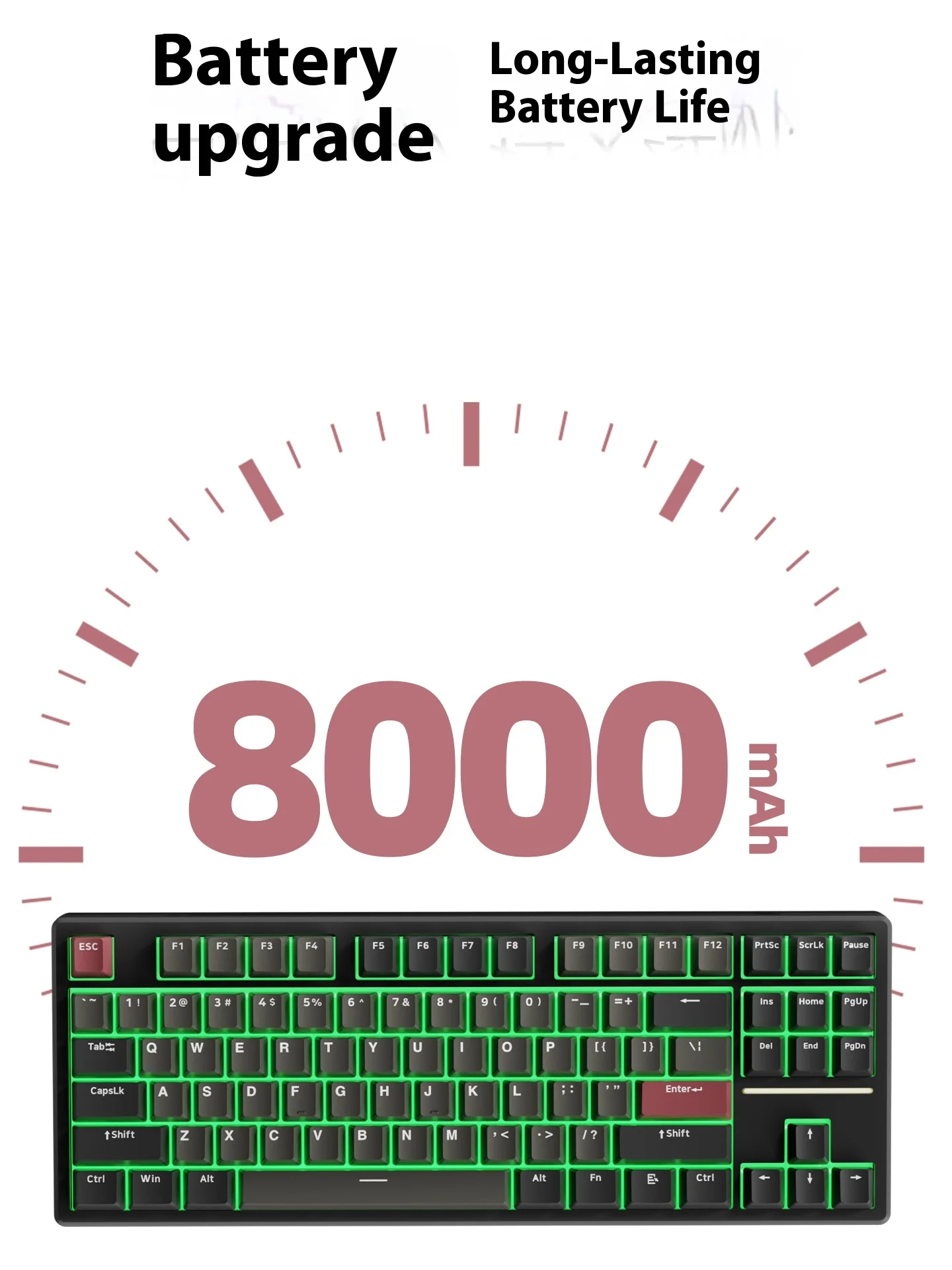 NDIY KY87 Esports لوحة المفاتيح اللاسلكية ثلاثي الوضع 87 مفتاحًا لوحة المفاتيح الميكانيكية مبادلة ساخنة تكنولوجيا النوم التلقائي لوحات مفاتيح ألعاب الكمبيوتر