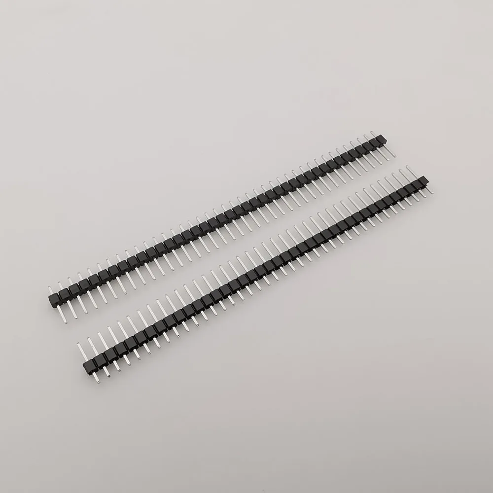 10Pcs 40Pin 2.54mm Male and Female Single Row PCB Socket Board 2.54 Pin Header Connector Kit PCB Pin Strip For Arduino