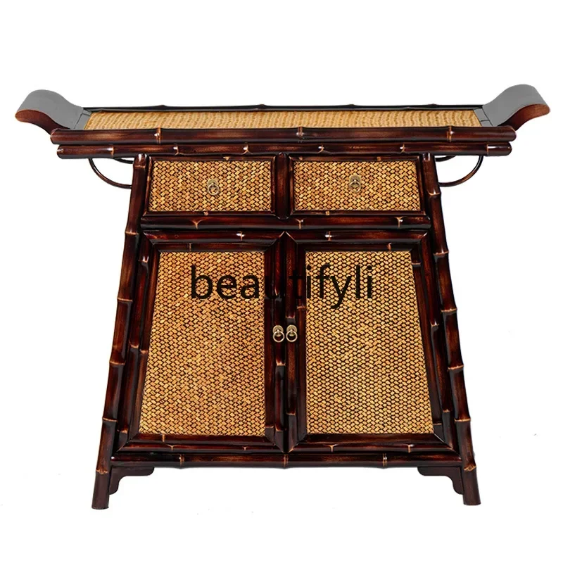 2003Entry entrance desk antique table living room study home locker upturned dining side cabinet