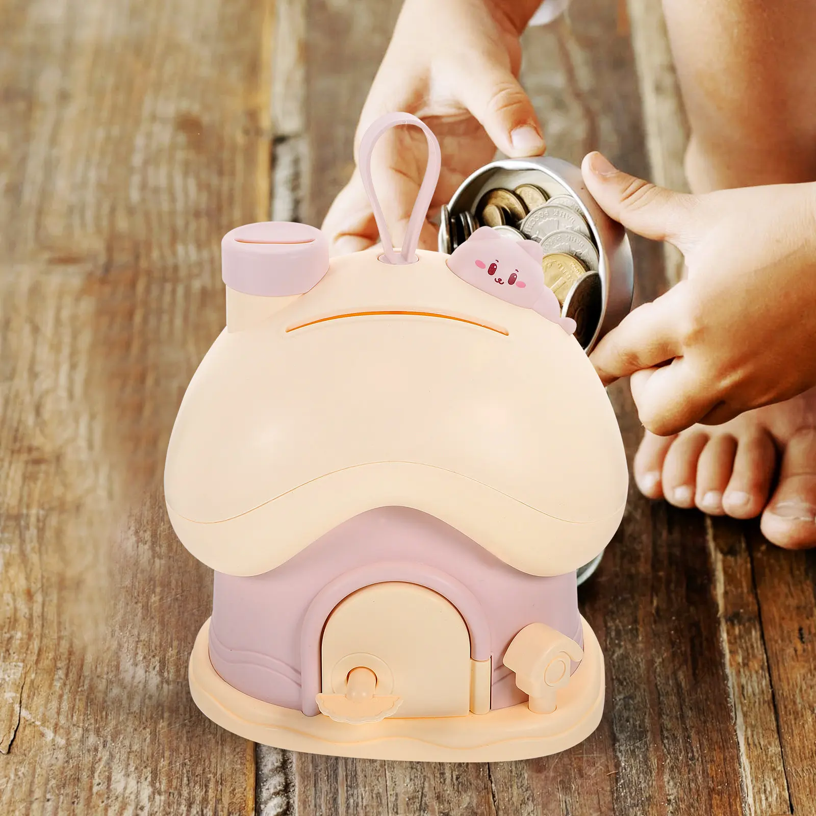 

Креативная копилка в форме гриба, изысканная поделка, детская копилка для денег и монет, милый декор для комнаты, подарок на день рождения или Рождество