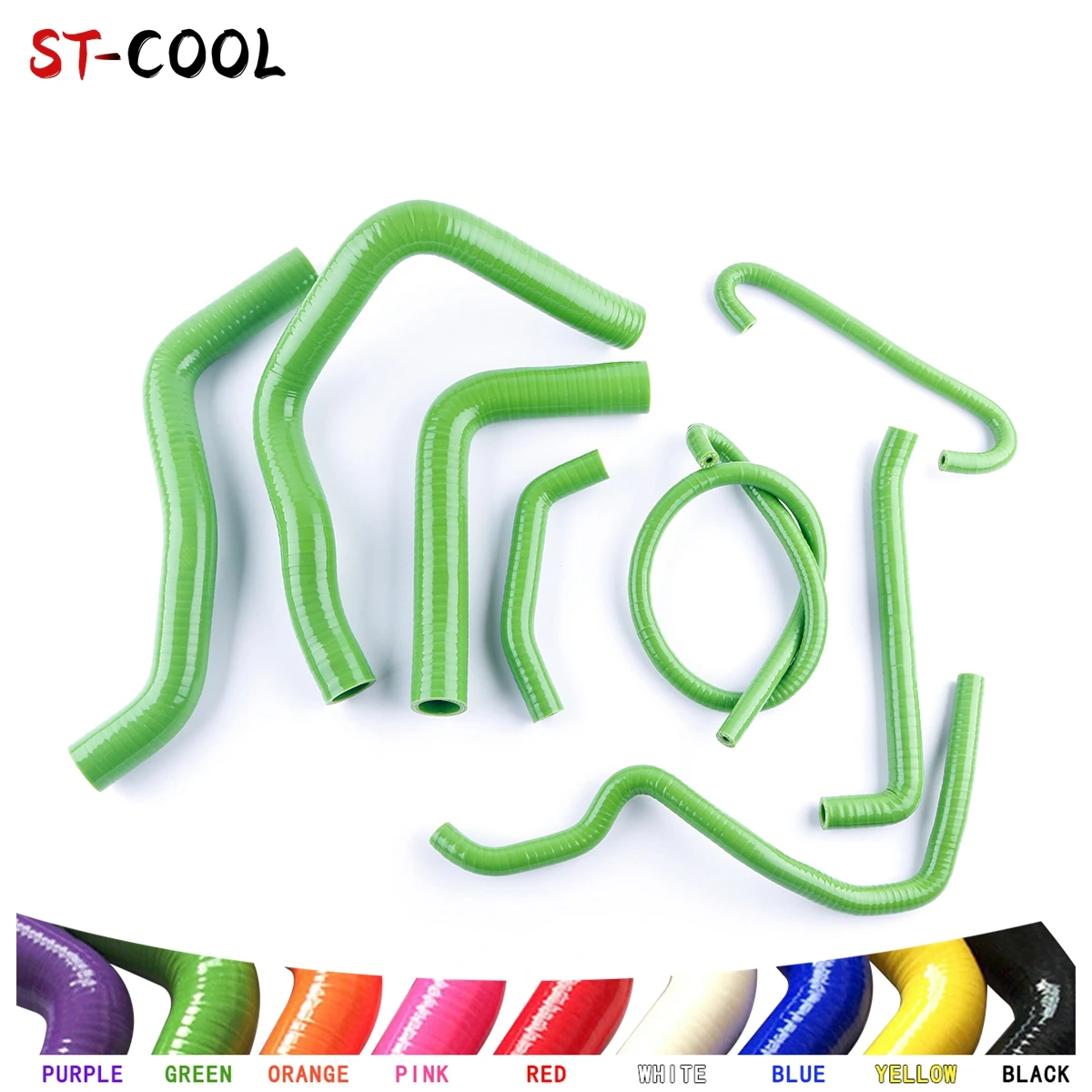 

For 2006-2010 SUZUKI GSXR 750 K7 600 K8 K9 2007 2008 2009 Radiator Coolant Hoses Kit Silicone Tubes Pipes 8Pcs 10 Colors