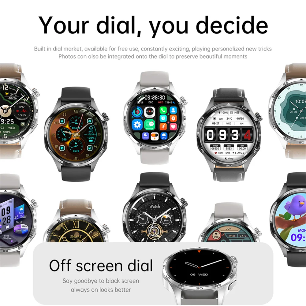 لهواوي GT سلسلة GPS NFC Smartwatch الرجال 360*360 AMOLED HD شاشة بلوتوث دعوة مقاوم للماء الرجال ساعة ذكية لساعة 5 PRO