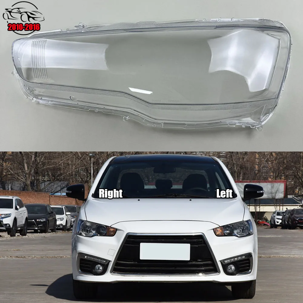 For Mitsubishi Lancer Ex 2010-2016 Headlamp Transparent Cover Headlight Shell Lampshade Case Plexiglass Replace Original Lens