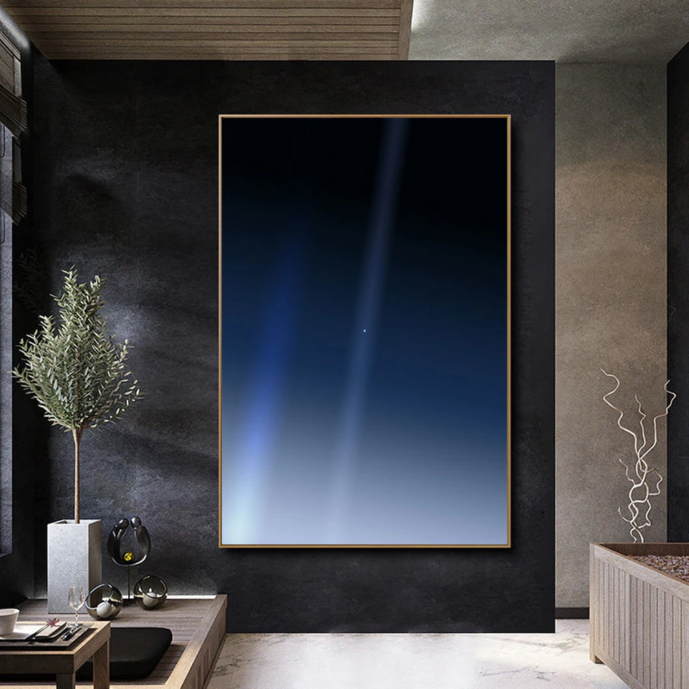 

Pale Blue Dot Poster Voyager 1 Canvas Print (2020 Revised) Space Science Print Poster Home Decor Gift for Aviation Enthusiasts
