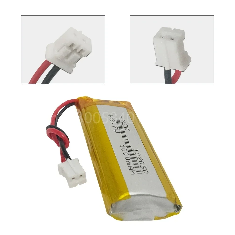 1000mAh 3.7V 102050 Lithium Polymer Li-Po Li Ion Rechargeable Battery PH 2.0mm 2pin Plug for Aircraft,LED Light,speaker GPS