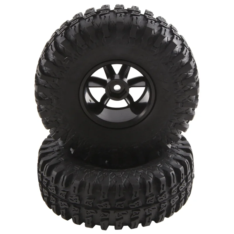 FBIL-115Mm Hight 12Mm Hex RC Truck Wheels And Tires Replacement Spare Parts For 1/10 Scale Off Road Monster, Set Of 4