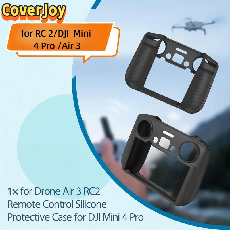 CoverJoy Silicone Case for DJI Mini 4 Pro Air 3S FLIP NEO Drone & RC 2 Full Set Scratch Proof Protective Cover Sleeve