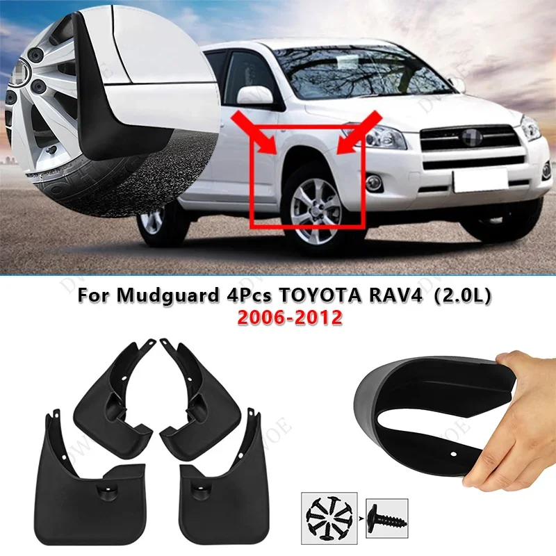 

Car Fender Mudguard Mud Flaps Guard Splash Flap for Toyota RAV4 2.0L 2006~2012 XA30 2007 2008 2009 2010 2011 Auto Accessories