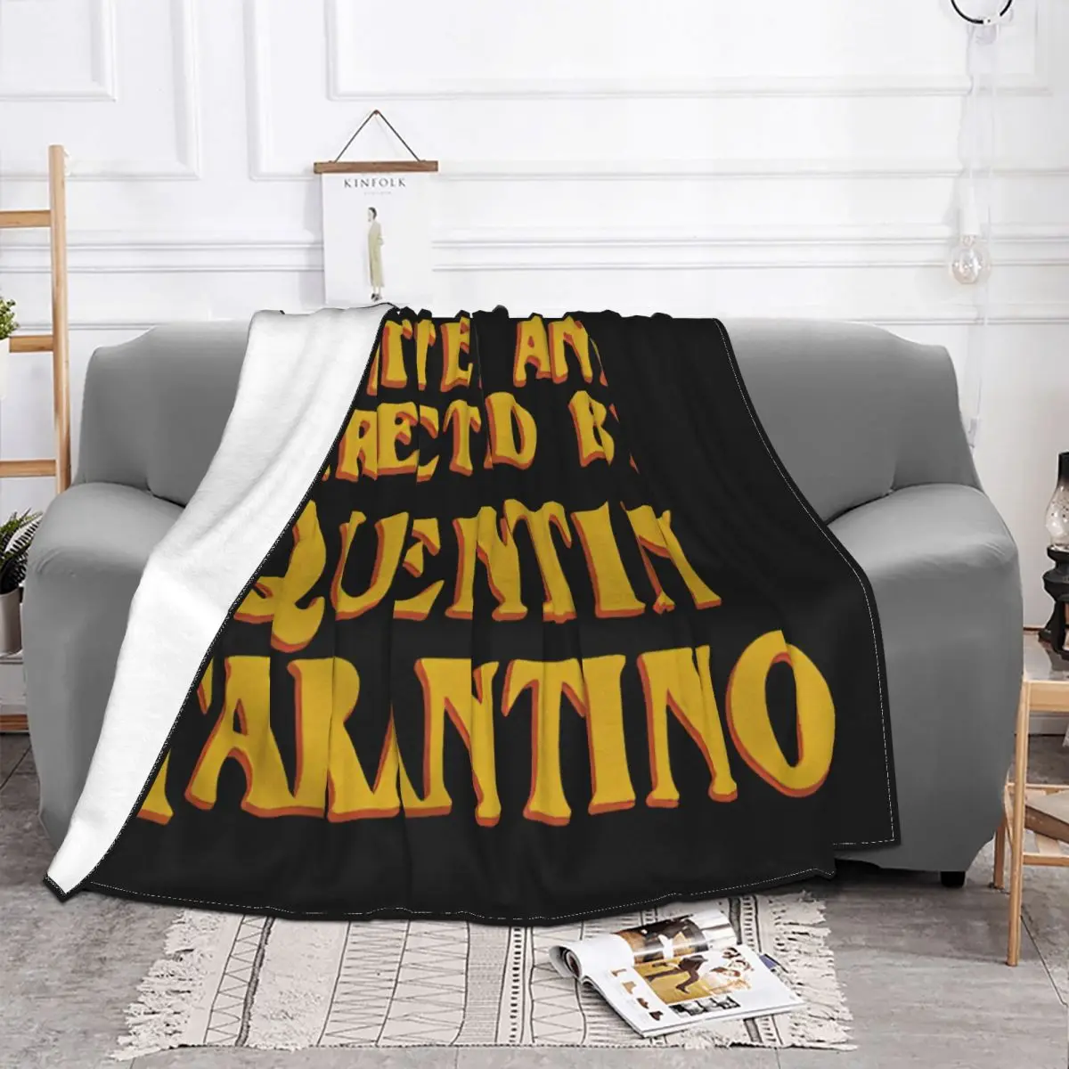 Written And Directed By Quentin Tarantino Mens Womens Women Men Best Selling Sale Throw Blanket