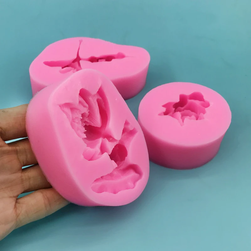 Various Beautiful Flowers Rose Lotus Silicone Mold 3D Design Food Making Hand-Soap DIY Candle Art Mould Oven Steam Ice Available