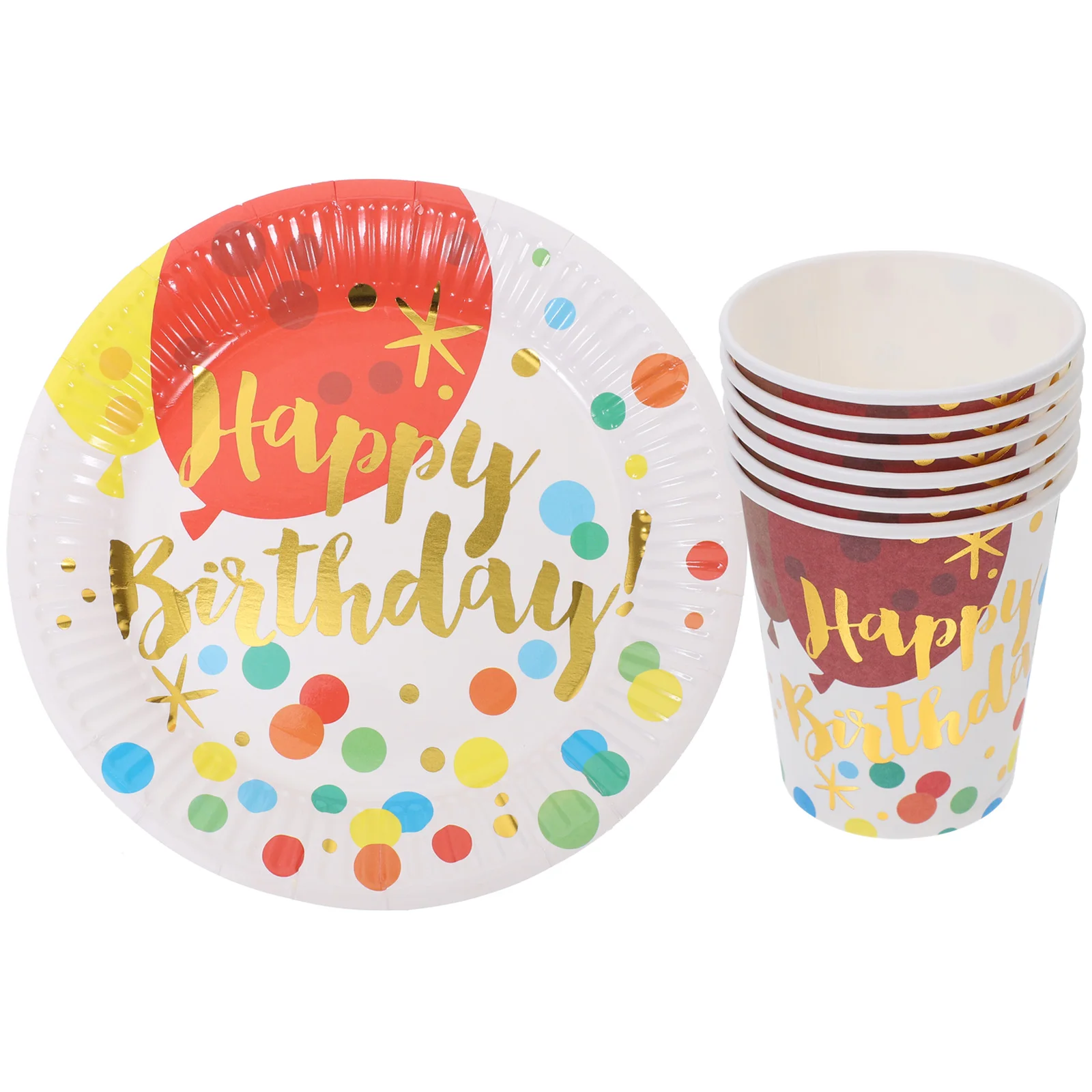 

Birthday Party Tray Paper Plates Cake Decorations Disposable Rainbow Supplies Table Baby
