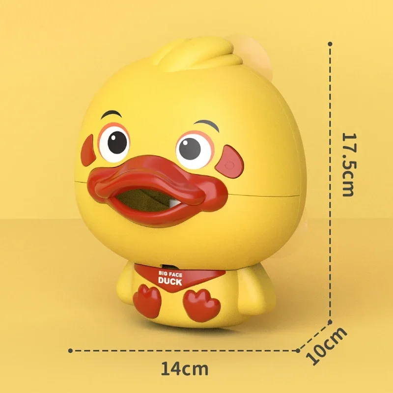 Bubble Duck Baby Bath Toy Funny Toddler Bath Bubble Maker Pool Swimming Bathtub Soap Machine Bathroom Toys for Children Kids