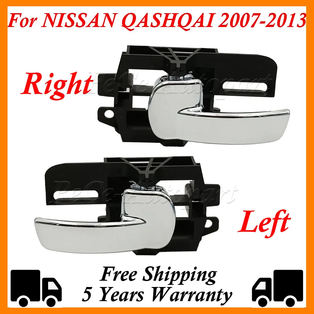 Left Or Right Interior Door Knob Handles 80671JD00E 80670JD00E For NISSAN QASHQAI 2007-2013 80671-JD00E 80670-JD00E