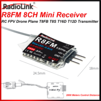 Radiolink R8FM 8 Channels 2.4GHz Mini  Receiver Support SBUS PPM Signal for RC FPV Drone Plane T8FB T8S T16D T12D Transmitter