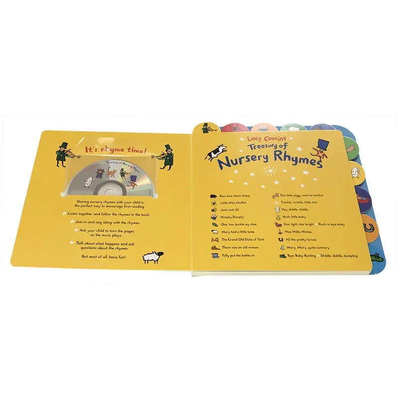 Lucy Cousins Treasury of Nursery Rhymes 20 CD, Baby Children's books aged 1 2 3, English picture book, 9781447277248
