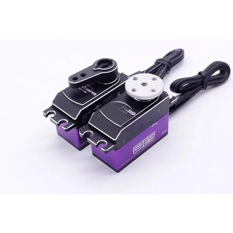 

High pressure speed metal tooth waterproof hollow cup large torque short body steering gear