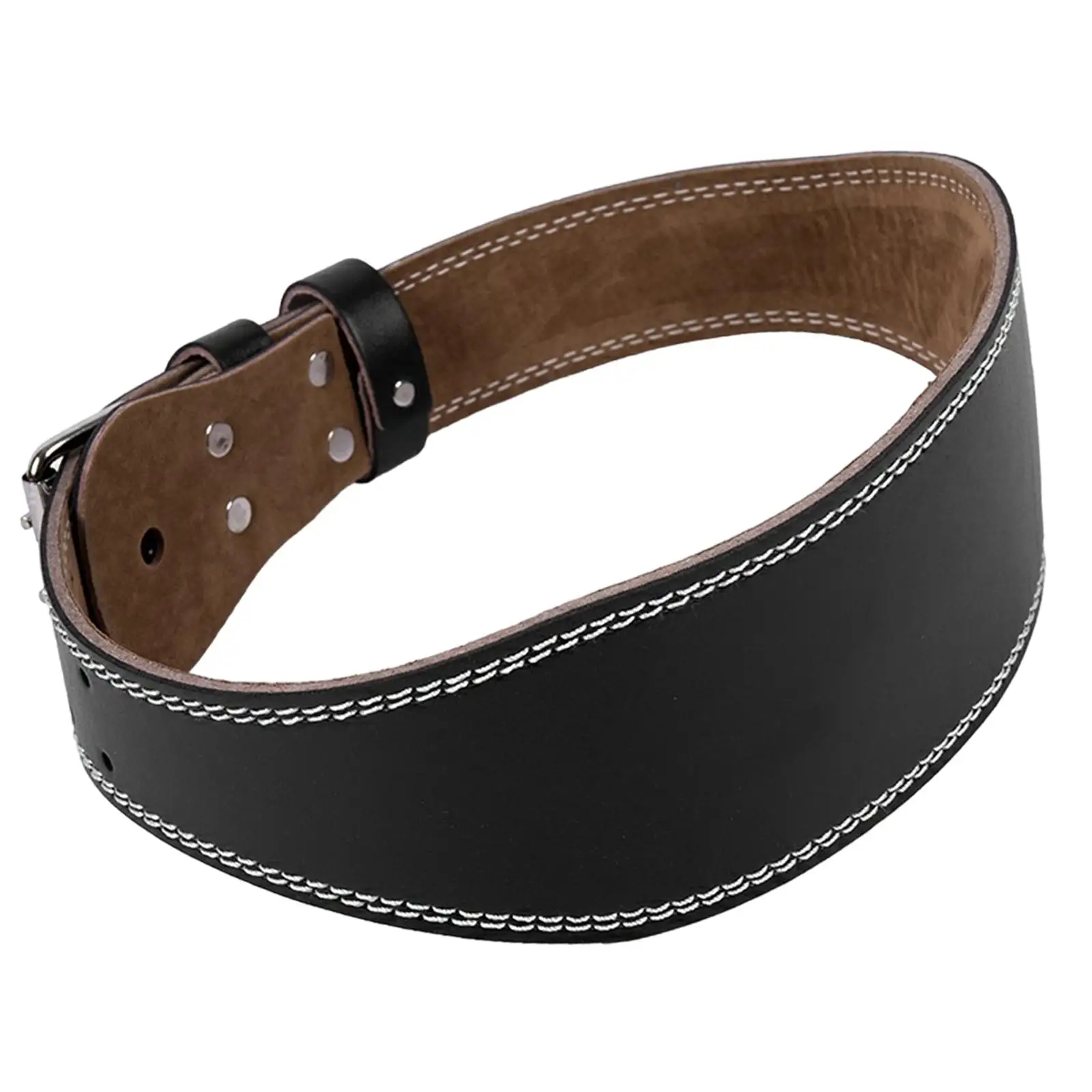 Sports Protective Gear PU Leather Weightlifting Belt Adjustable Waist Support Powerlifting Squat Deadlift for Gym Fitness