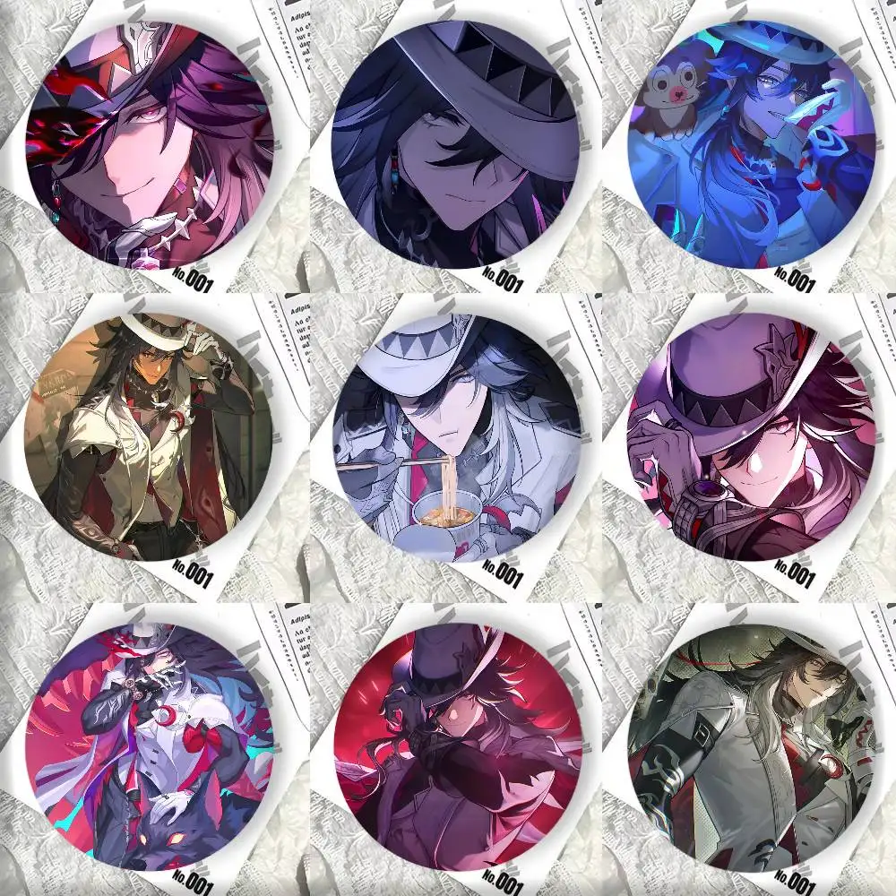 Anime Game Honkai Star Rail Ashveil Badge Tinplate DIY Backpack Clothing Accessories Jewelry Pins