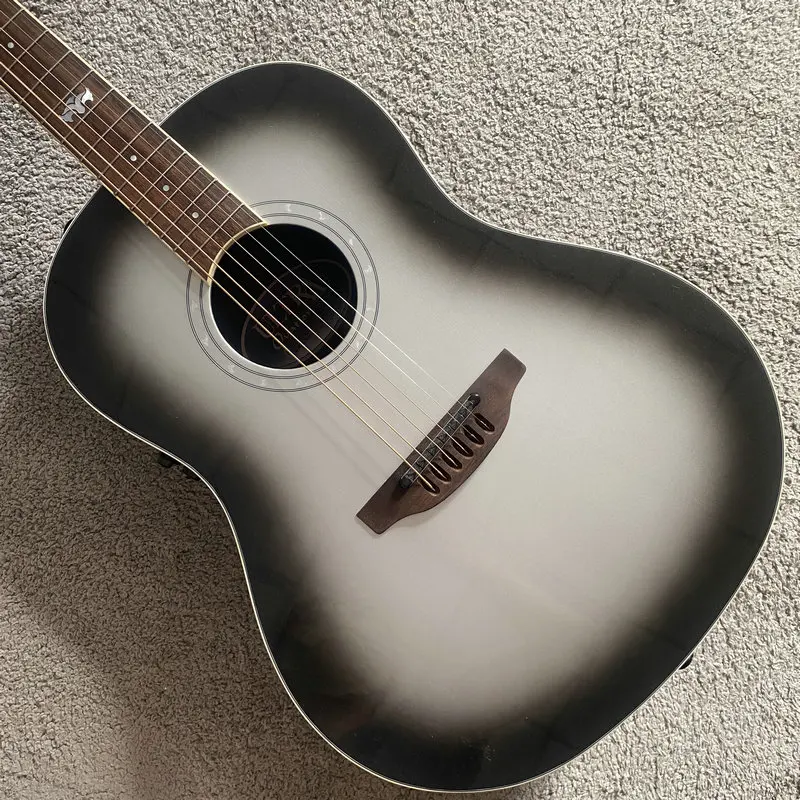 Electric&Acoustic Guitar Solid Top Mid-depth Lyrachord®, Non-Cutaway bowl 41'Ovation Ultra 1516 Original Special Sales