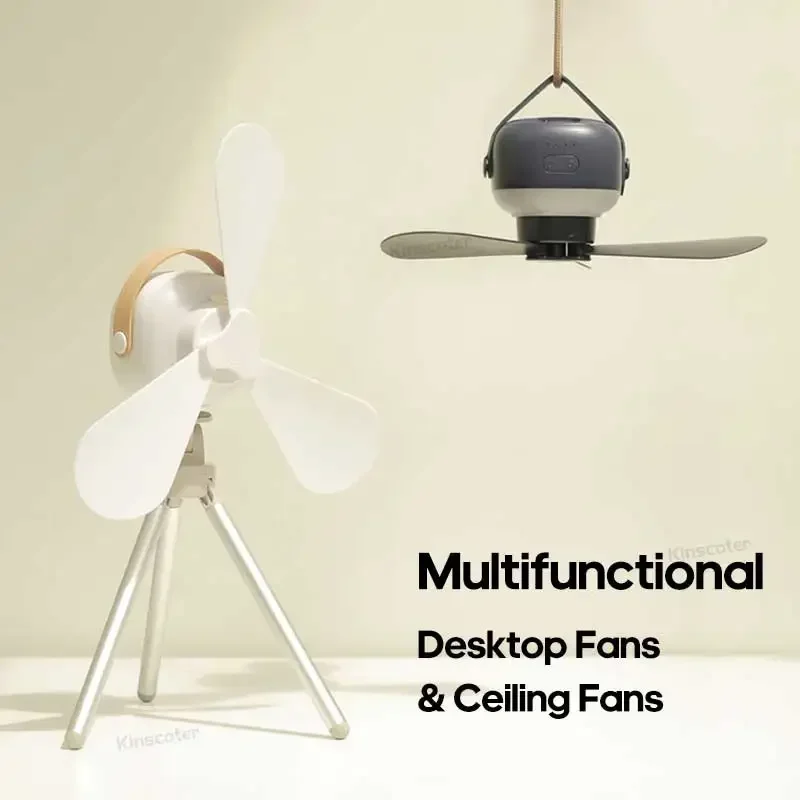 Outdoor camping fan, tent roof fan, multifunctional circulating fan air cooler LED lights Lighting Remote control