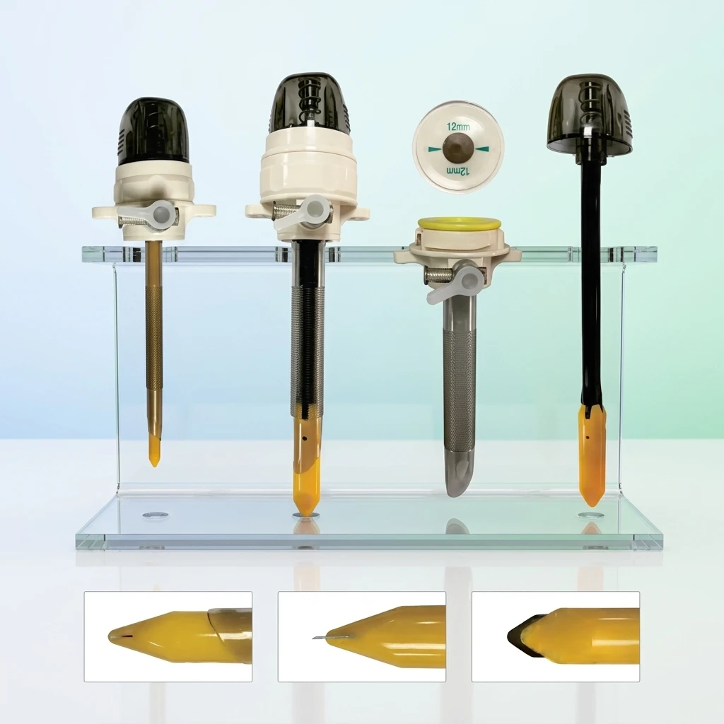 Trocar Disposable Bladed  Trocar 3mm 5.5mm 10.5mm 12.5mm 15mm Sterile  Access Device CE Approved