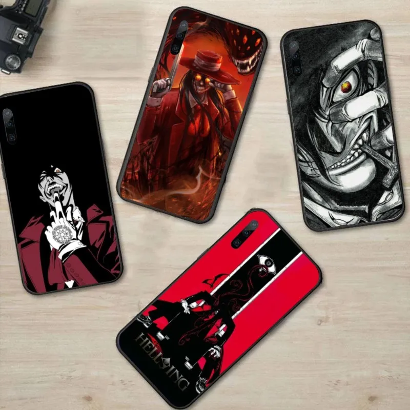 Hellsing Alucard Phone Case for Huawei P50 P40 P30 Pro Lite P Smart 2021 2019 Magic 3 Black Soft Cover Funda Shell