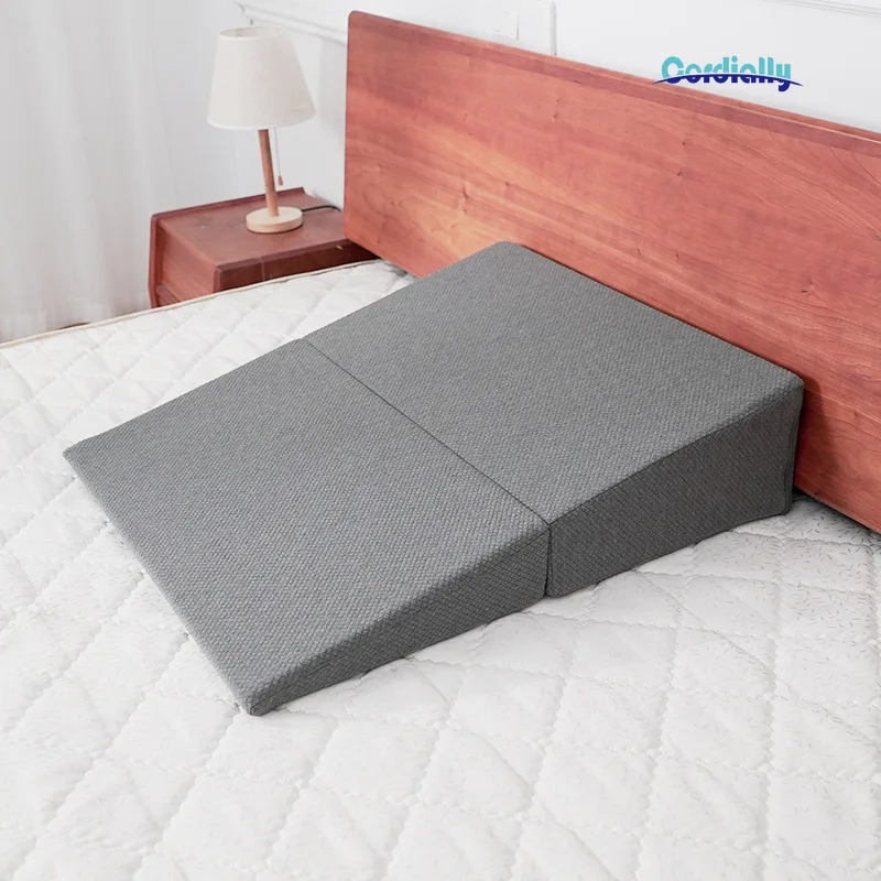 Bed Wedge Pillow Acid Reflux Relief Post Surgery Elevation Cushion Elderly Adults Cotton High Density Foam