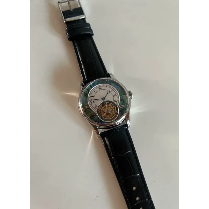 Colorful Formal Light Luxury Business Tourbillon Manual Mechanical Watch Men's Waterproof Fashion Trend Watch