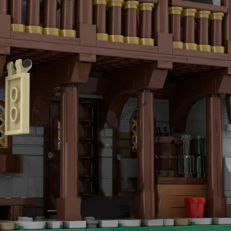 新しい 3327 個ヨーロッパ中世城 MOC 都市広場モデル DIY 創造的なアイデア子供のクリスマスおもちゃ組立パズル誕生日ギフト