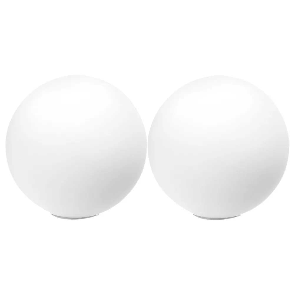 2Pcs Globe Lamp Shade Acrylic Round Lamp Cover Replacement Soft Diffuser for Table Lamps Light Fixture Home Decor