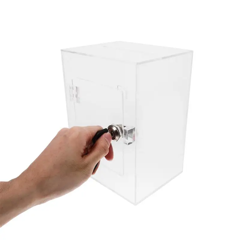 

Transparent Money Box Practical Acrylic Piggy Bank with Key for Kids Adults Capacity Money Saving Box Openable for Coins