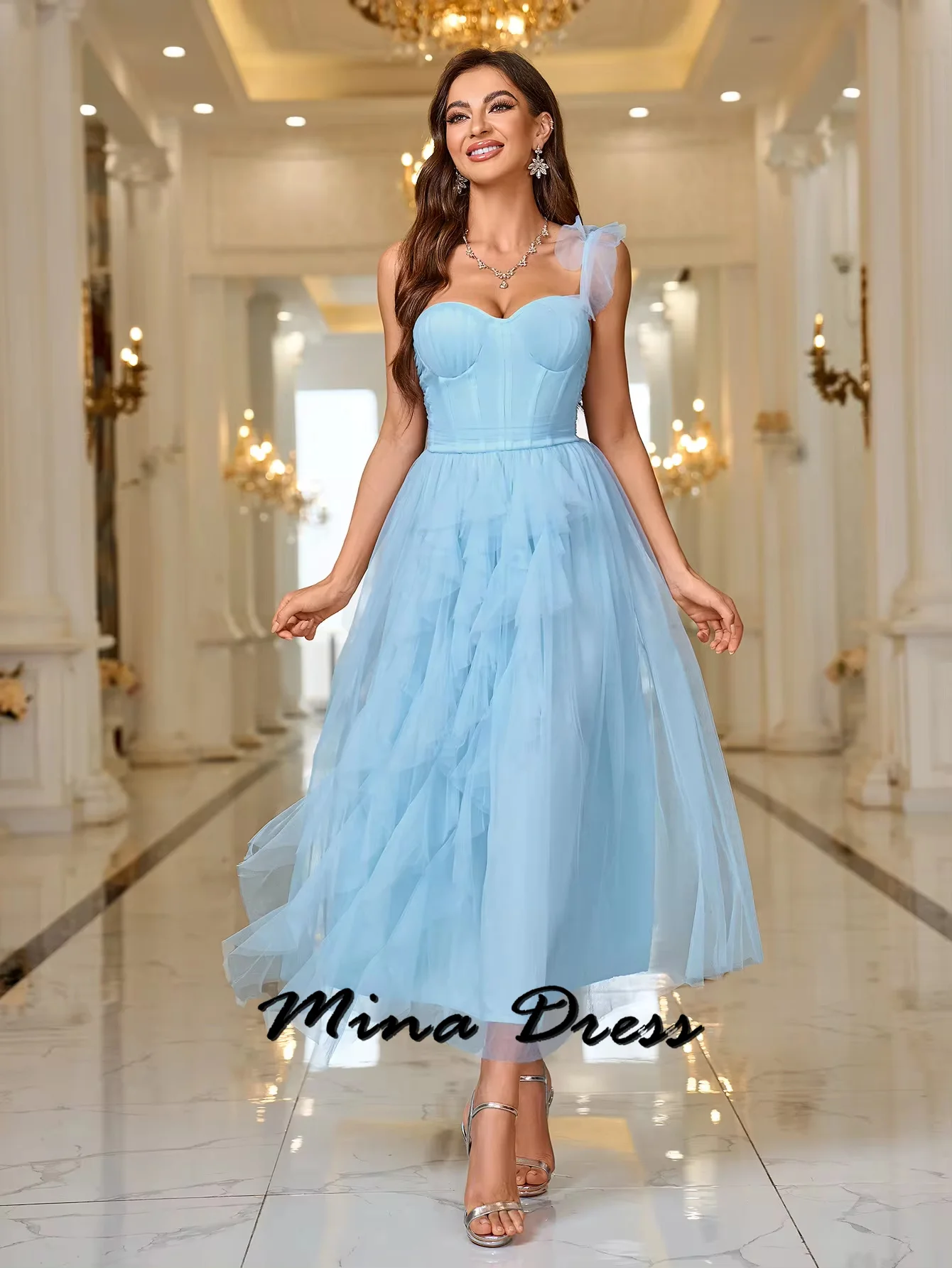 

Mina One Shoulder Evening Dresses for Special Occasions Off the Shoulder Women Evening Dress Evening Dress Stylish Wedding Prom