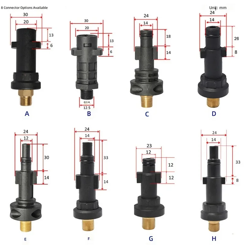 for High Pressure Foam Watering Can Joint Car Washing Machine Copper Foam Spray Gun Snowflake Foam Pot Accessories High