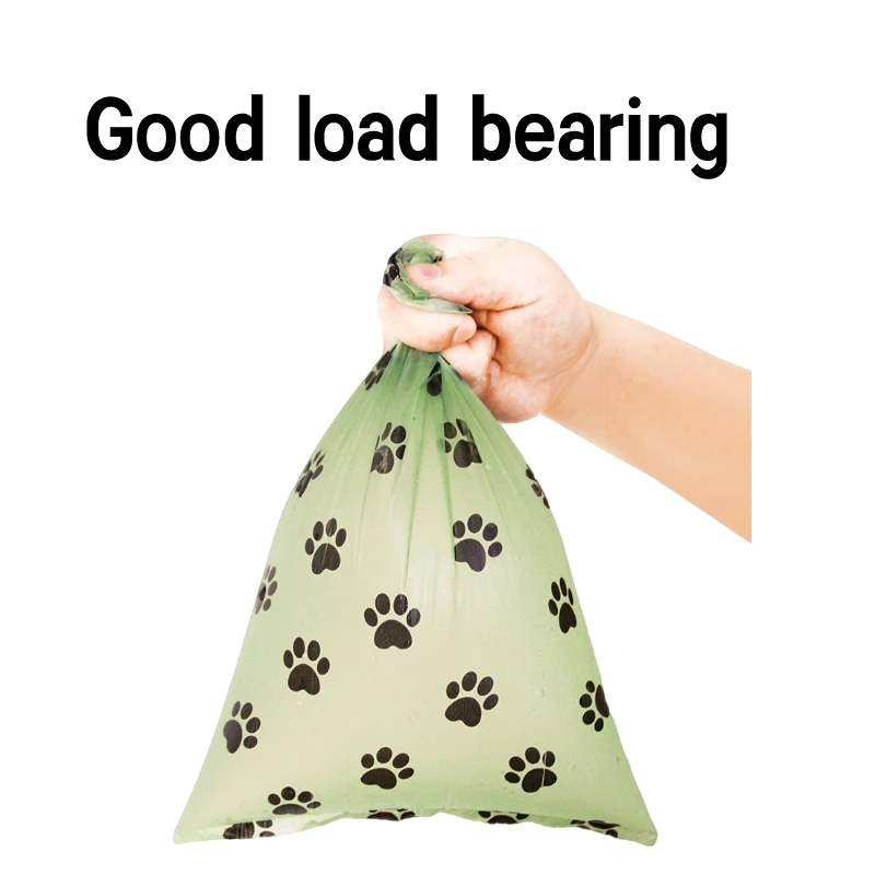 5/10 Rolls Printing Dog Poop Bag Pet Poop Bags Dog Cat Waste Pick Up Clean Bag For Puppy Dogs Random Color Outdoor