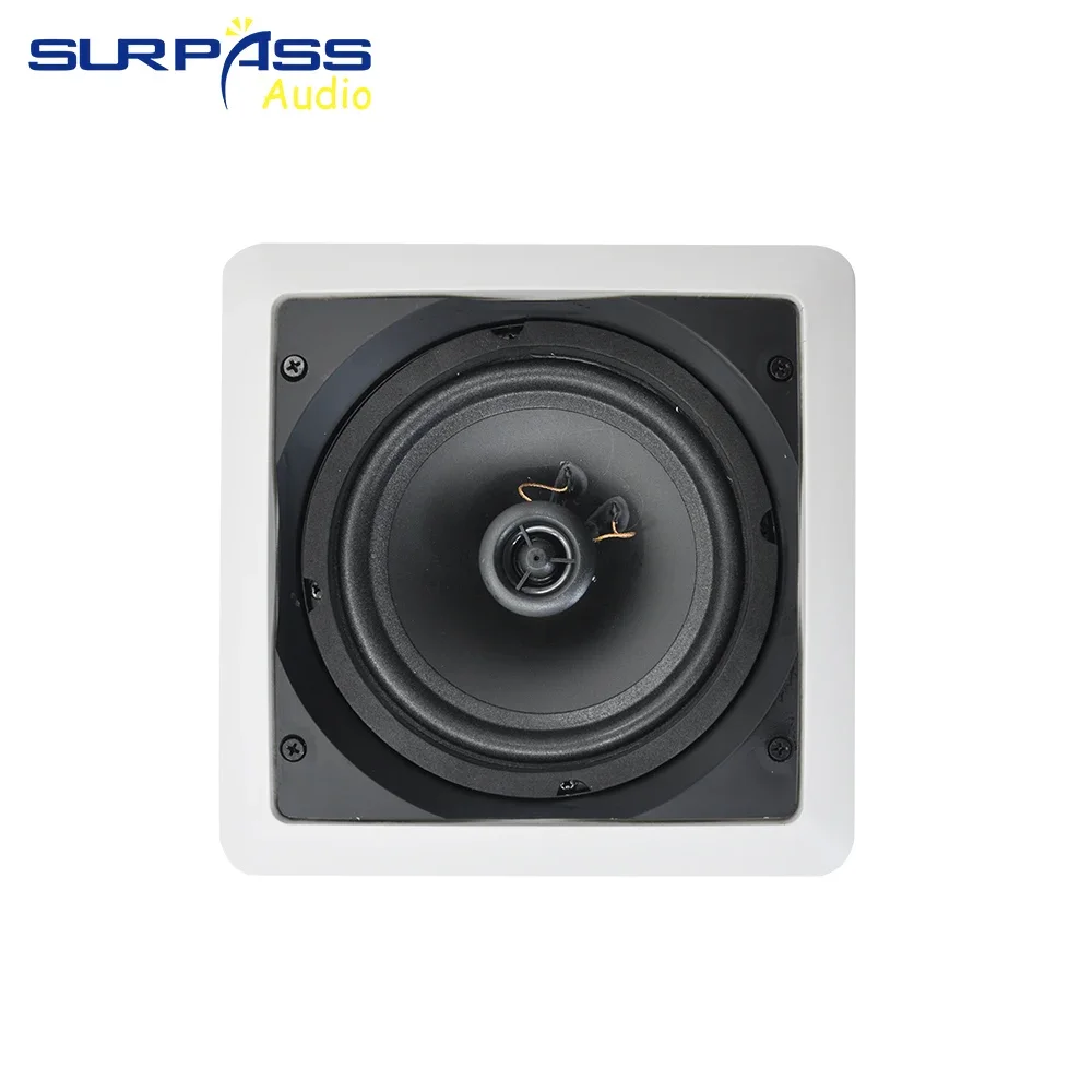 6inch Coxial Ceiling Speaker 30W PA System Wall-mounted Power Taps Public 100V Broadcast Speakers Park / School / Shopping Mall