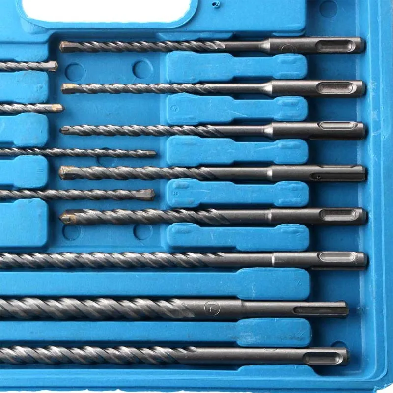 Electric Hammer Bit 17-piece Set Round Square Shank Sharp Chisel Flat Chisel Impact Wall Concrete Red Brick