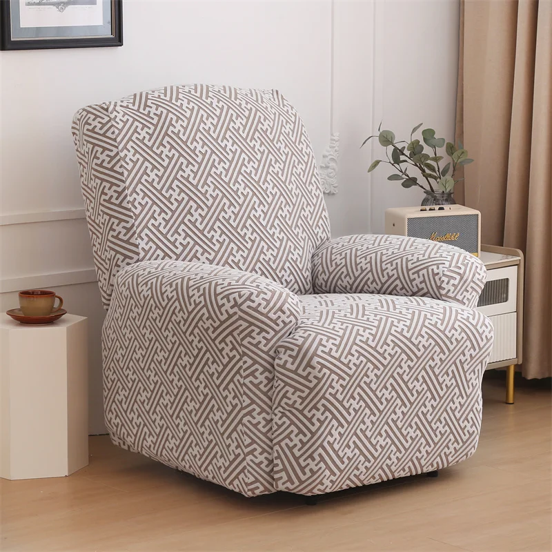 Recliner sofa cover elastic spandex lazy boy armhair covers prints recliner chair slipcovers furniture protector for living room