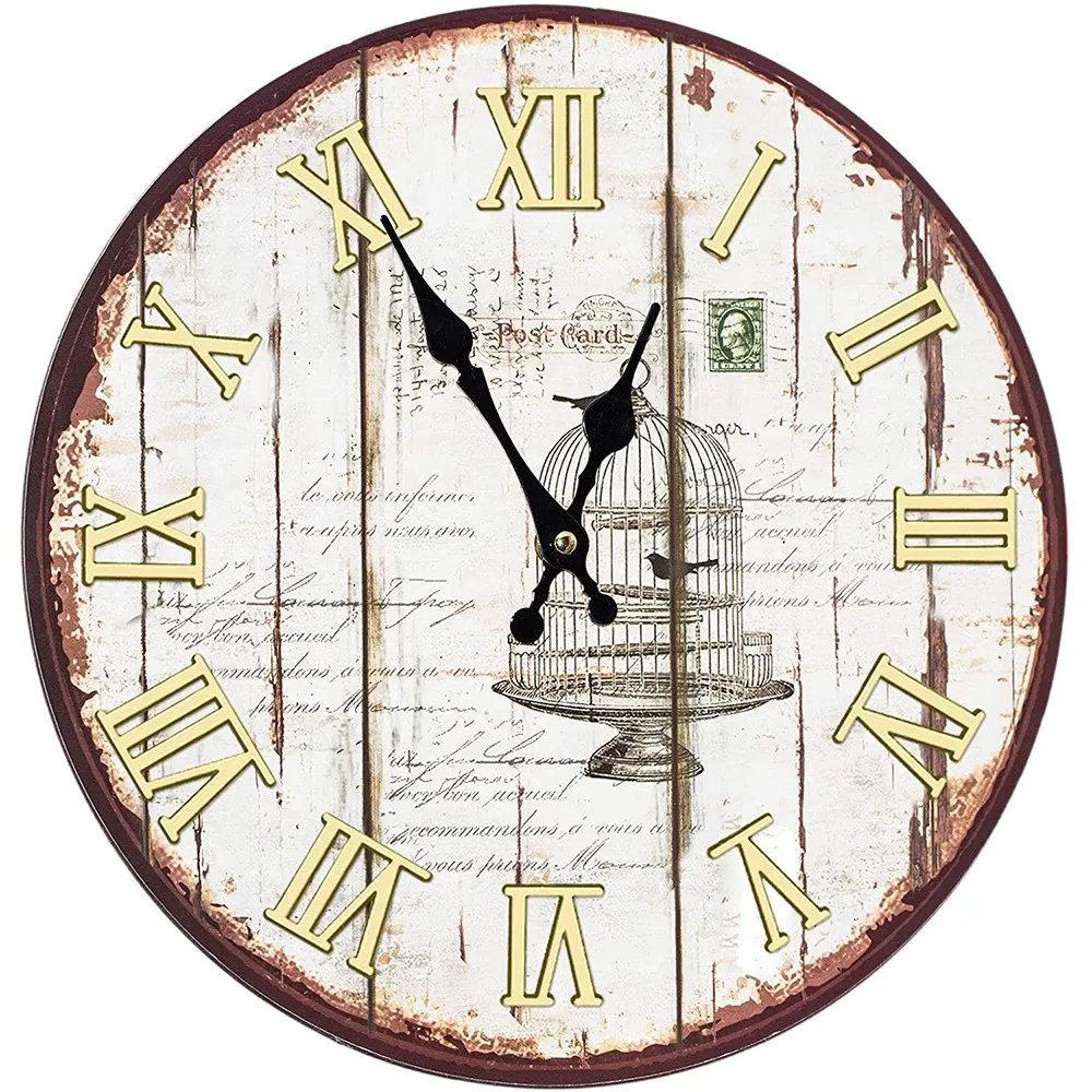 A95D-15 Pieces Clock Numerals Kit DIY Digital Clock Numbers Clock Hands Replacement Parts Clock Accessories (Roman Numerals)