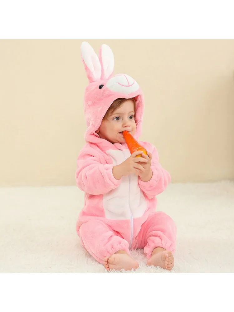 New children's Day penguin Baby tuta nappa con cappuccio tuta Sleepwear Animal tuta bambini Crawling Suit